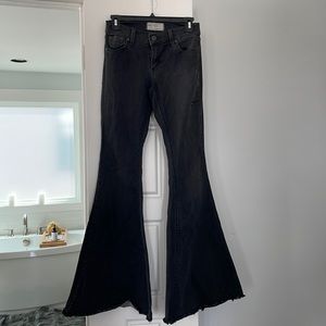 Free People Flare Black Jeans